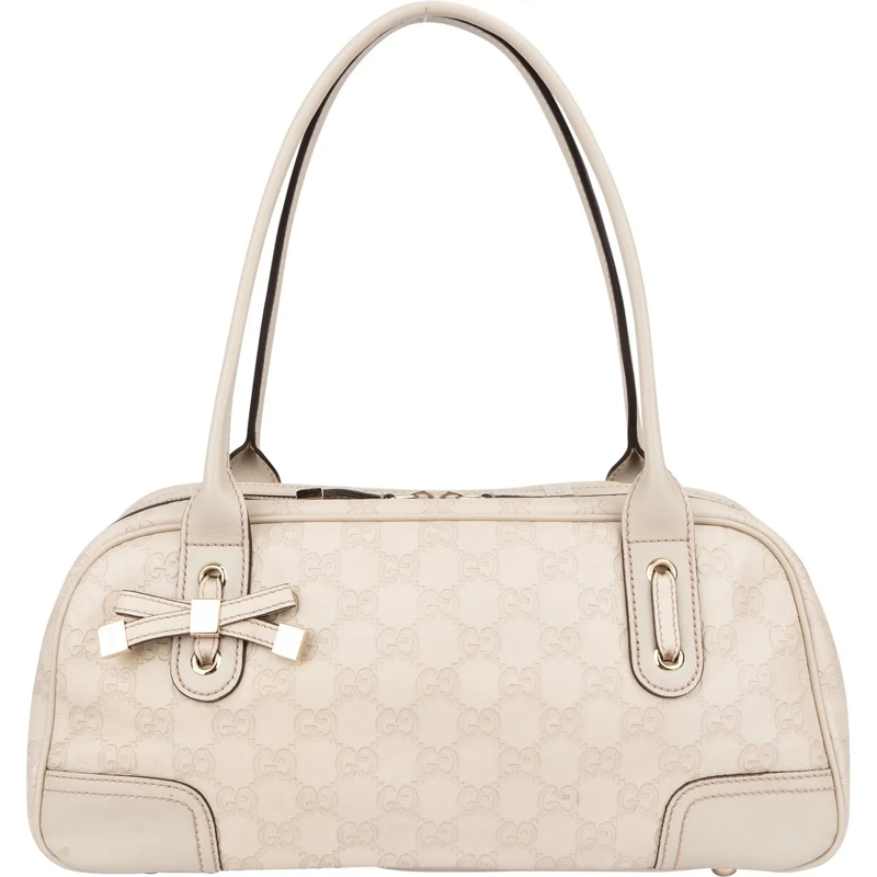 Gucci Sac à bandoulière Gucci Leather GG Monogram Princy Handbag weiß