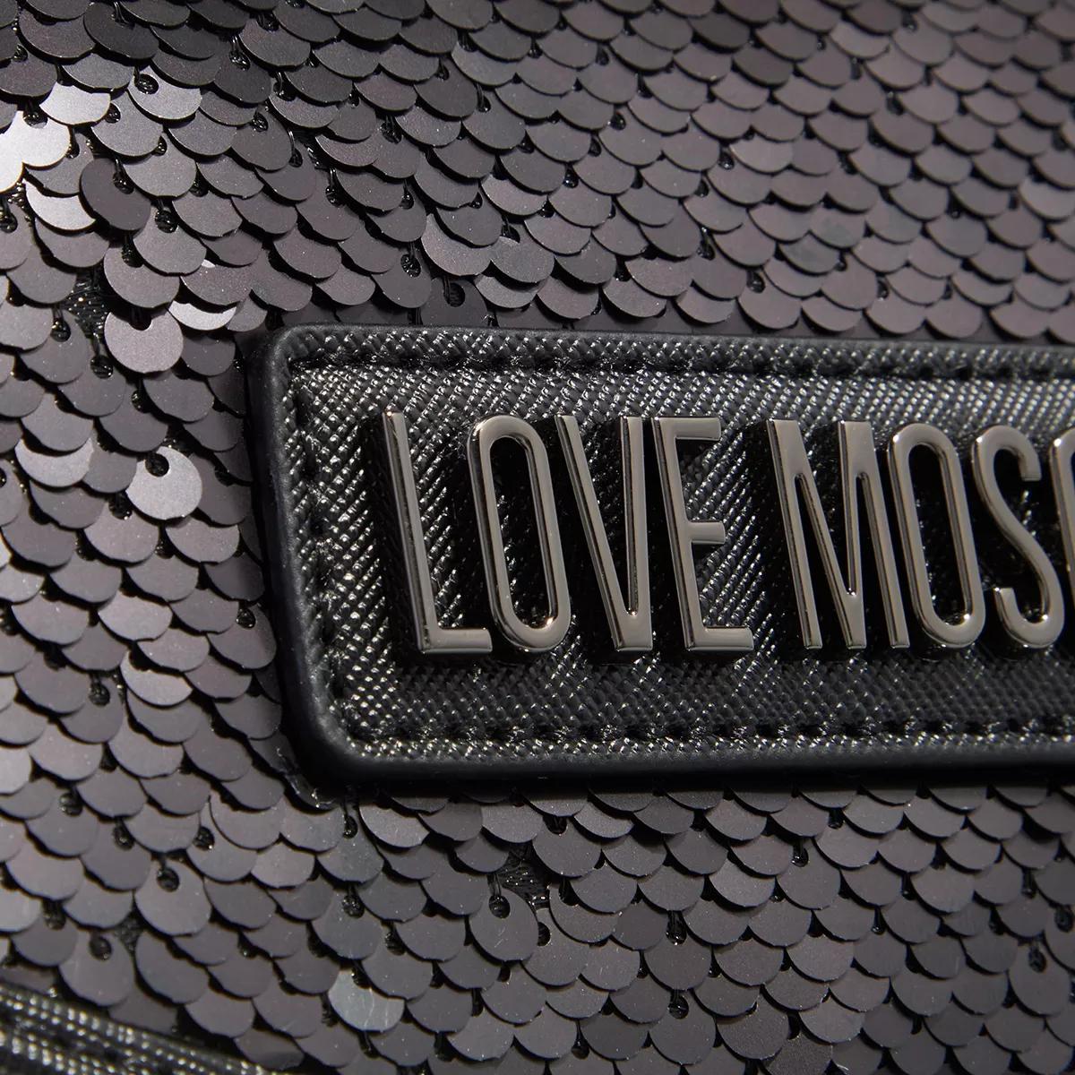 Love Moschino Hobo bags Sparkling Items in zwart