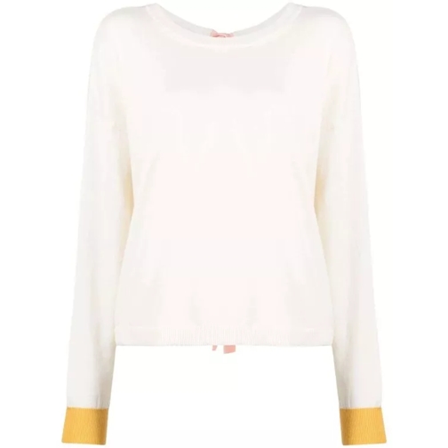 Marni Rear Tie-Detail Knitted Top White 