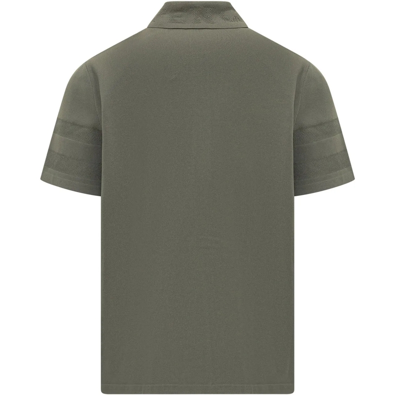 Givenchy Haut décontracté Camicia a Righe con Scollo Incrociato grün(Image 2)