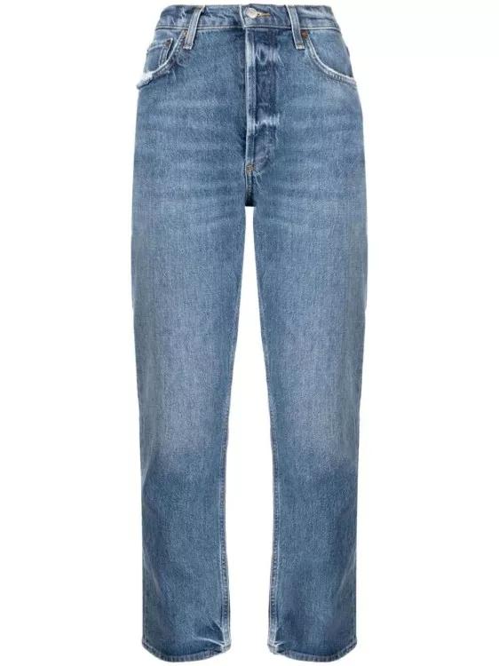 Agolde - Riley Cropped Denim Jeans - Größe 31 - blue