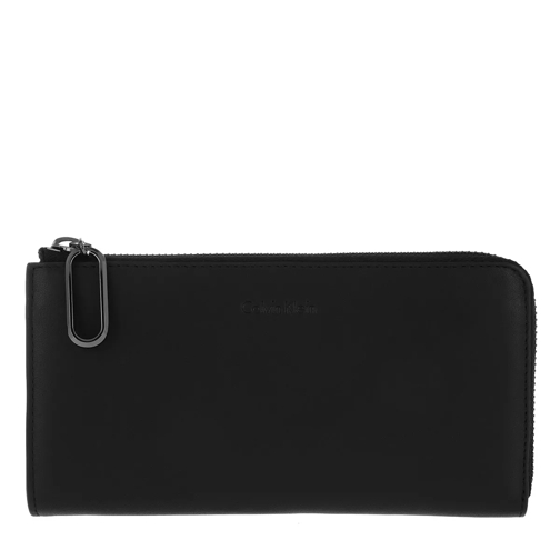 Calvin Klein Statement Large Zip Around S Black Portemonnaie mit Zip-Around-Reißverschluss