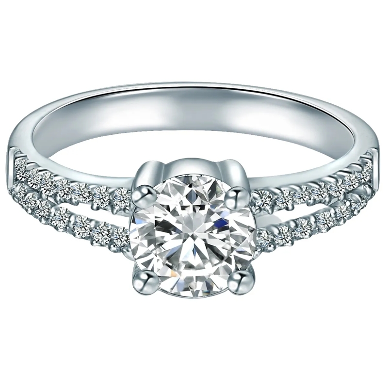 Trilani Ring Sterling Silber Ring Zirkonia silber