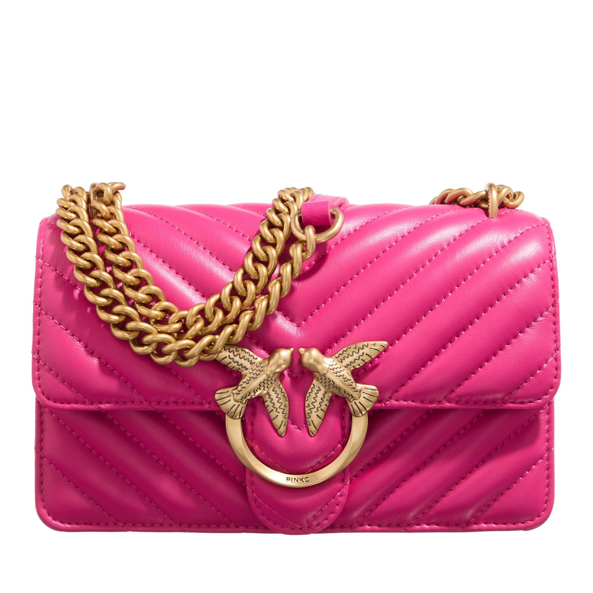 Pinko Crossbody Bags - Love One Mini Dc - Gr. unisize - in Rosa - für Damen