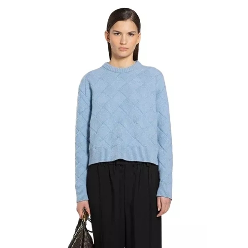 Bottega Veneta Weaving-Knit Swatshirt Blue 