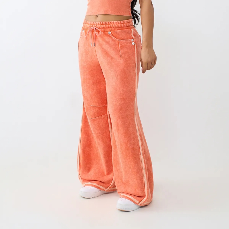 True Religion Jogginghose - Jogginghose- Entspannte Silhouette- Geschwunde orange(Image 3)