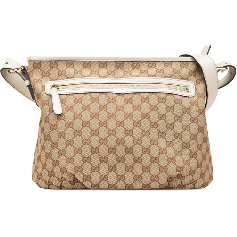 Gucci Schultertasche GG Canvas Crossbody braun