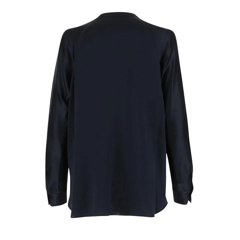 Vince Bluse Bluse aus Seide Dunkelblau(Image 2)