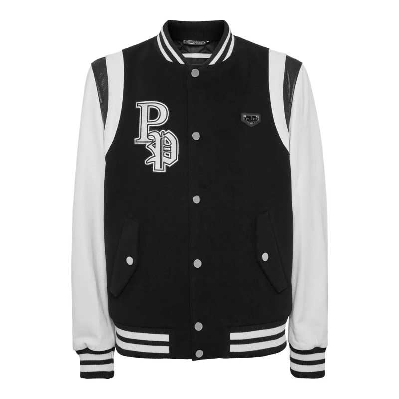 Philipp Plein Daunenjacke Bomber College schwarz