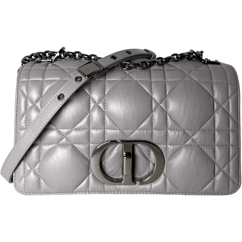 Christian Dior Schultertasche Dior Medium Check Bag Dark Grey / very good grau