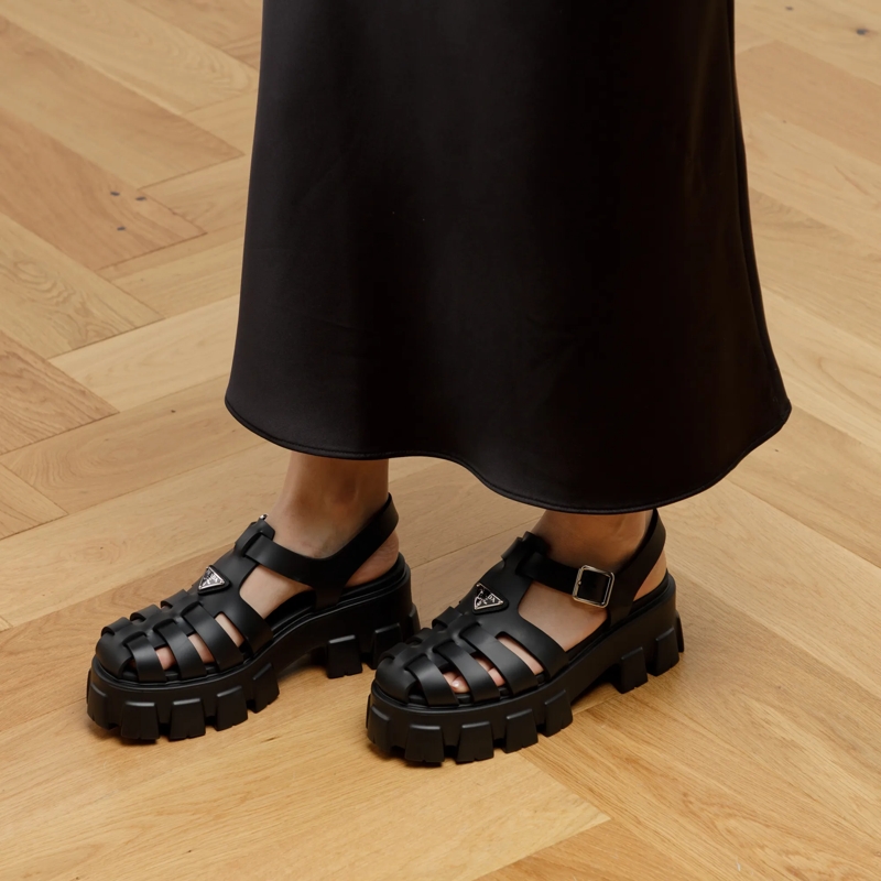 Prada Sandalen 55mm Sandale Soft Project Nero(Image 2)