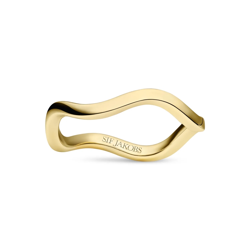 Sif Jakobs Jewellery Bague Ellera Waves Pianura Vergulde Ring Gold