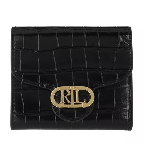 Lauren Ralph Lauren Logo Comp Wallet Medium Black Overslagportemonnee