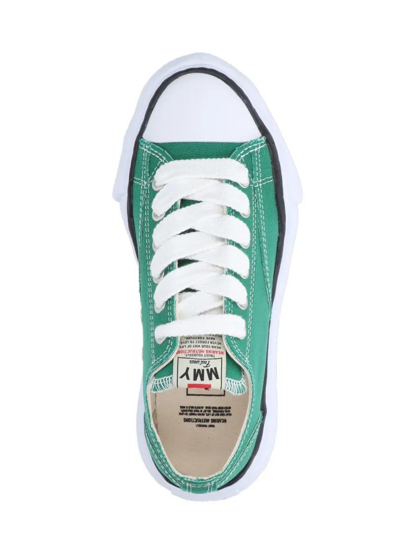Thumbnail - Maison Mihara Yasuhiro Low-Top Sneaker - Vibrant Green Low-Top Sneakers With Minimalistic D - Gr. 43 (EU) - in Grün - fü...