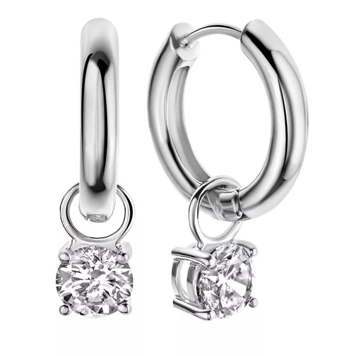 Parte Di Me Ponte Vecchio Sofia 925 hoop earrings with zirconi Silver Hoop