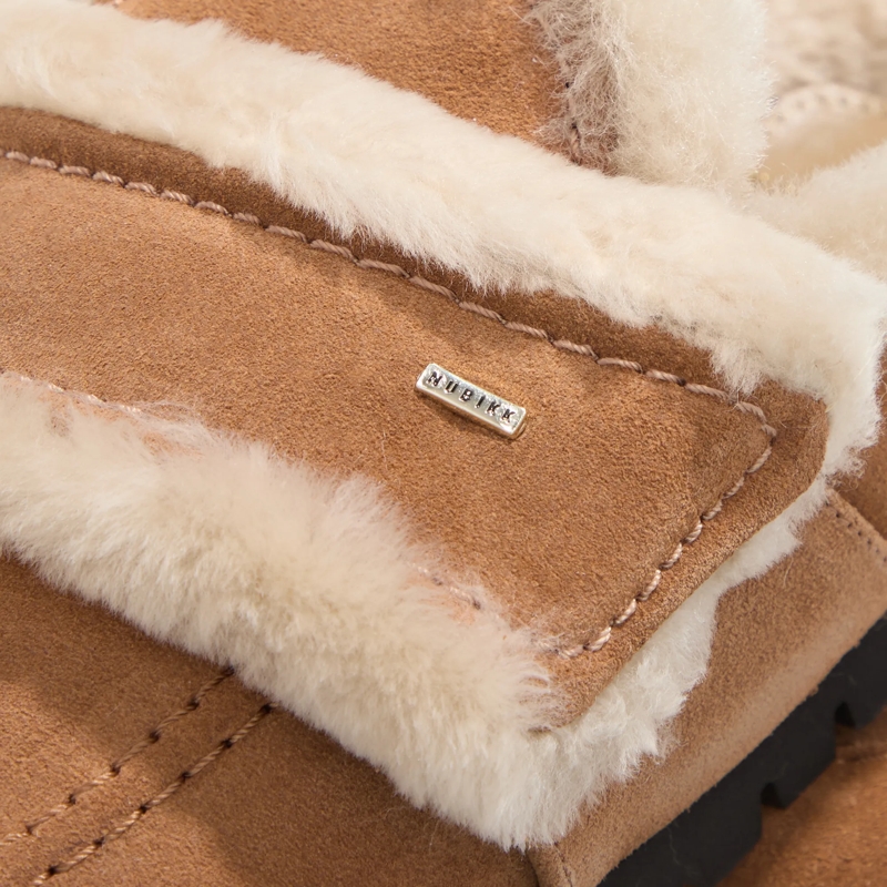 Nubikk Hausschuhe Teddy Fur Studs (L) Cognac Suede(Image 4)