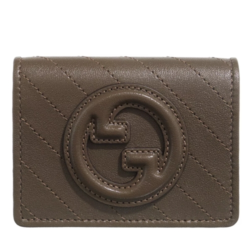 Gucci Blondie Card Case Wallet Beige Tvåveckad plånbok