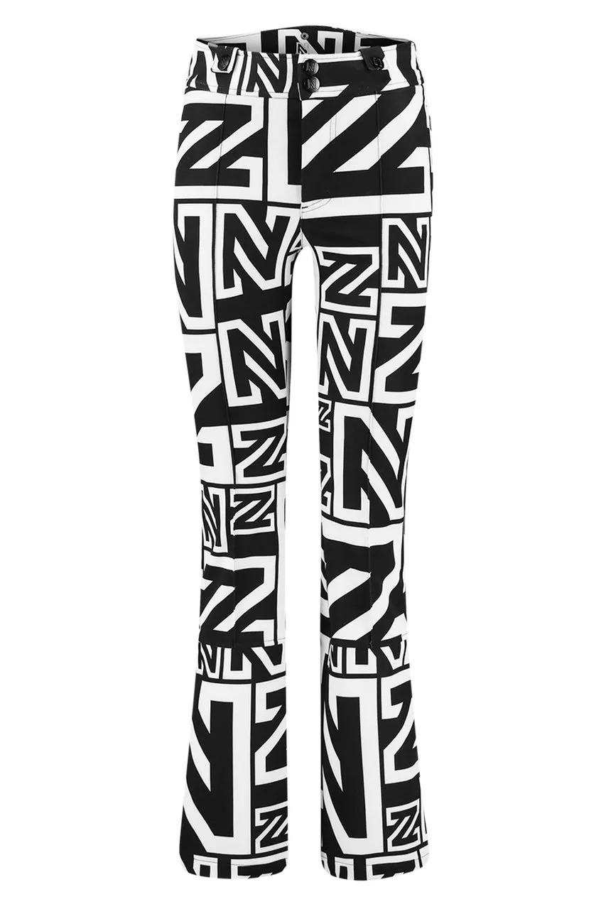 Thumbnail - NIKKIE - Logo Mix Ski Pants Zwart - Größe 36 - schwarz