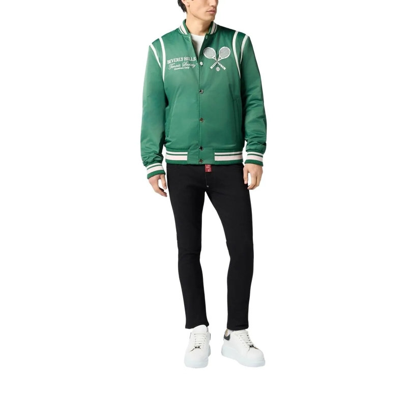 Philipp Plein Blouson College Bomber Tennis Club grün(Image 2)