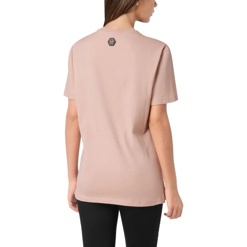 Philipp Plein T-Shirt T-Shirt Racing Mit Schmucksteinen nude(Image 3)