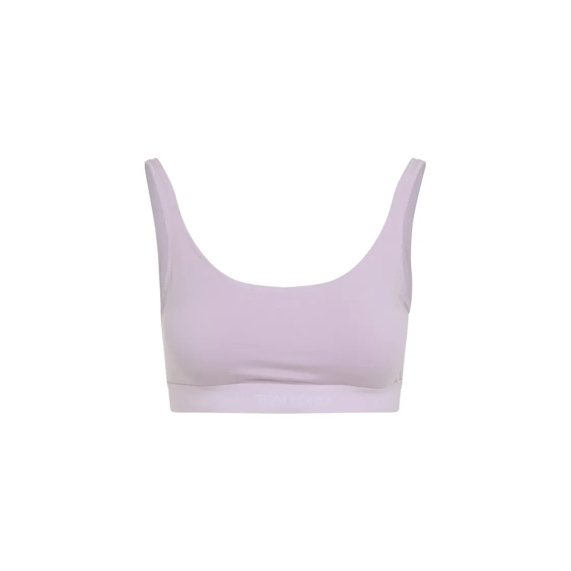 Tom Ford  Seamless Modal Blend Bralette With Subtle Branding Purple