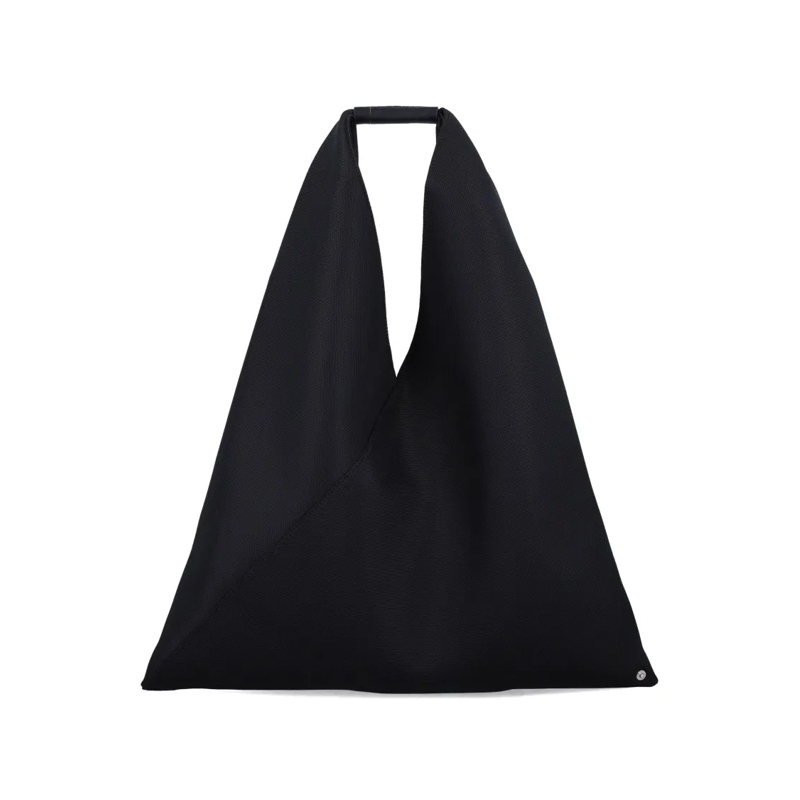MM6 Maison Margiela Schultertasche Triangular Shaped Japanese Mesh Bag With Numeric C Black