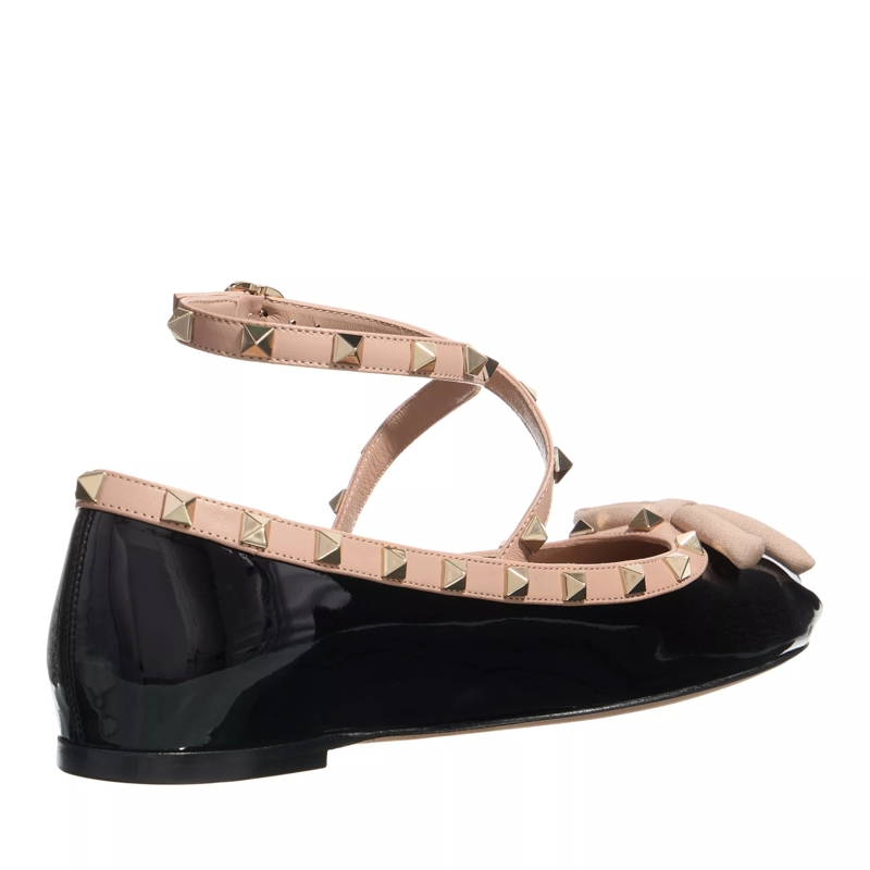 Valentino Garavani Ballerinas Ballerina Rockstud Nero Rose(Image 5)