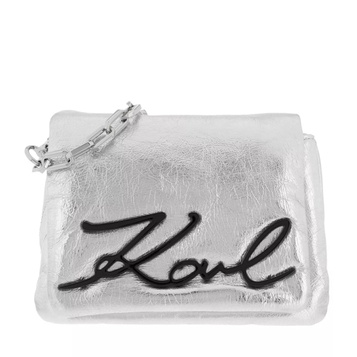 Karl Lagerfeld K/Signature Soft Sm Shb A290 Silver Cross body-väskor