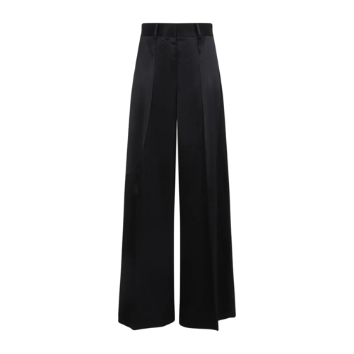 Jil Sander  Black Viscose Pants Black