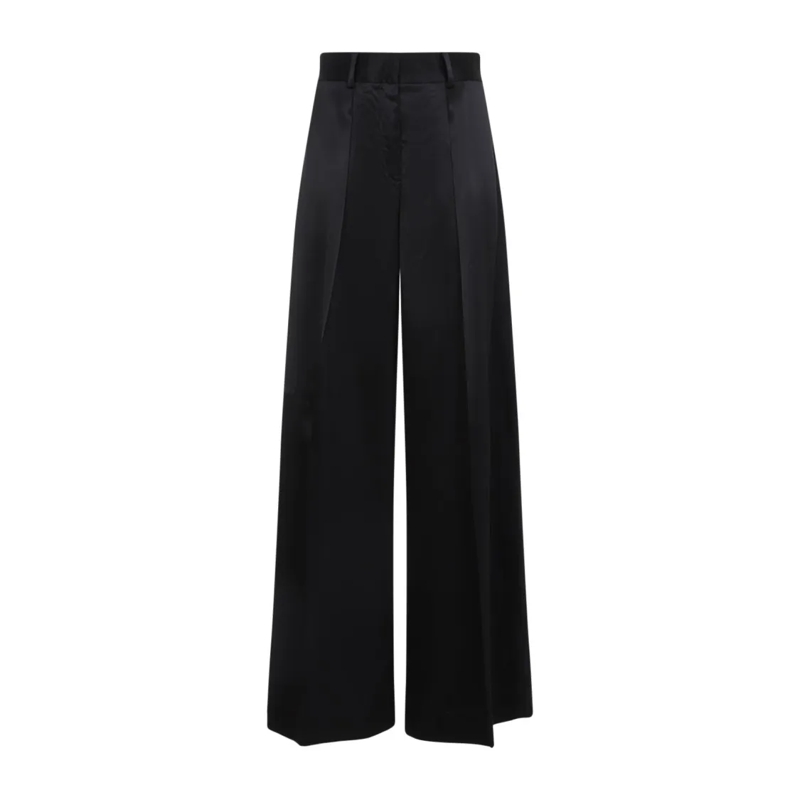 Jil Sander  Wide-Leg Trousers With Tailored Fit Black