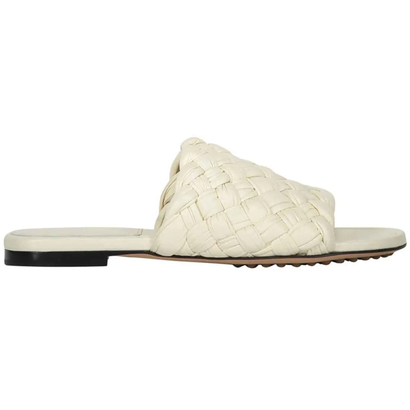 Bottega Veneta T-Shirt Bottega Veneta Leather mules weiß