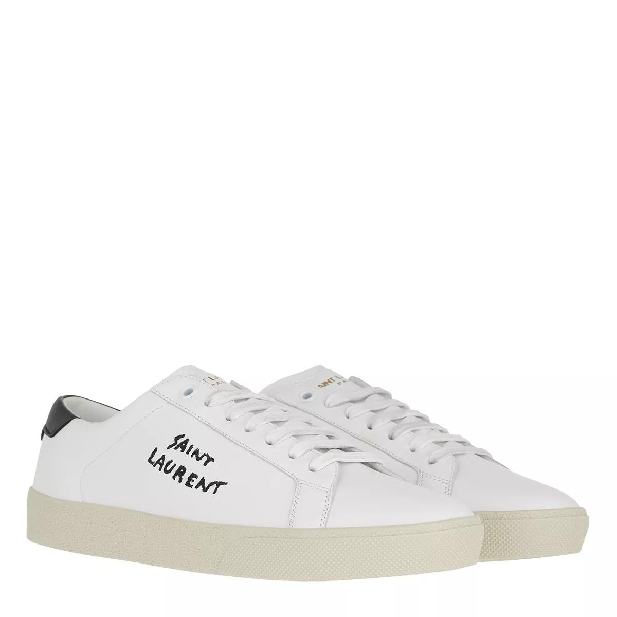 Saint Laurent Court Classic Logo Sneaker White Low Top Sneaker