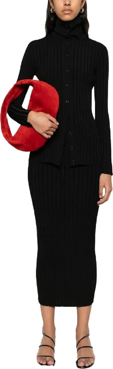スカート Fabiana Filippi Knee-Length Ribbed Skirt With Textured Fabiana Filippi Knee-Length Ribbed Skirt With Textured