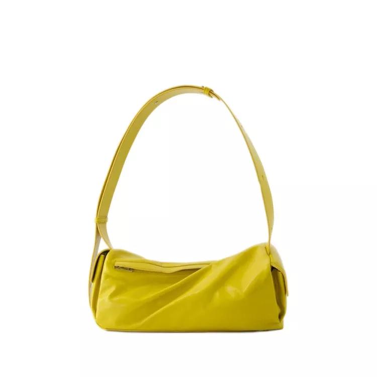 Sunnei Shopper - Shoulder Bag Labauletto - Leather - Yellow - Gr. unisize - in Gelb - für Damen