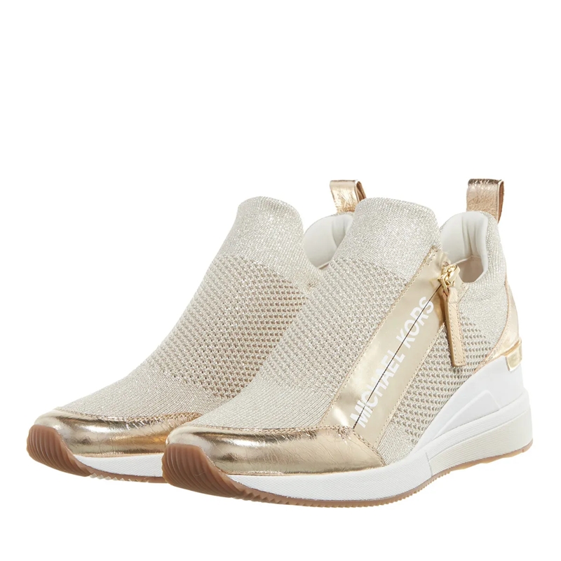 MICHAEL Michael Kors Low-Top-Sneaker Willis Wedge Trainer Pale Gold