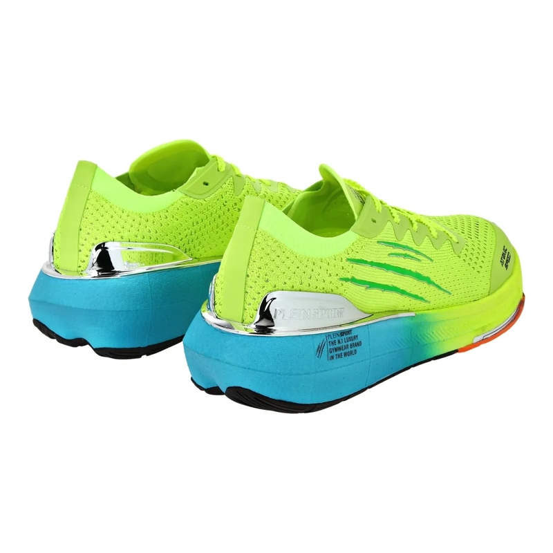 Plein Sport Low-Top-Sneaker Lo-Top Turnschuhe blau-gold(Image 4)