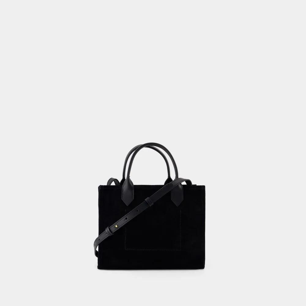 Balmain Totes & shoppers B-Army Small Shopper Bag Leather Black in zwart