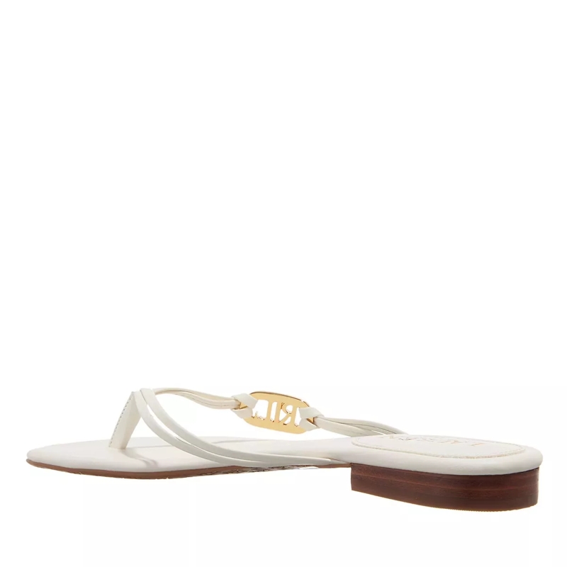 Lauren Ralph Lauren Tongs Emalia Sandals Flip Flop Vanilla(Image 4)