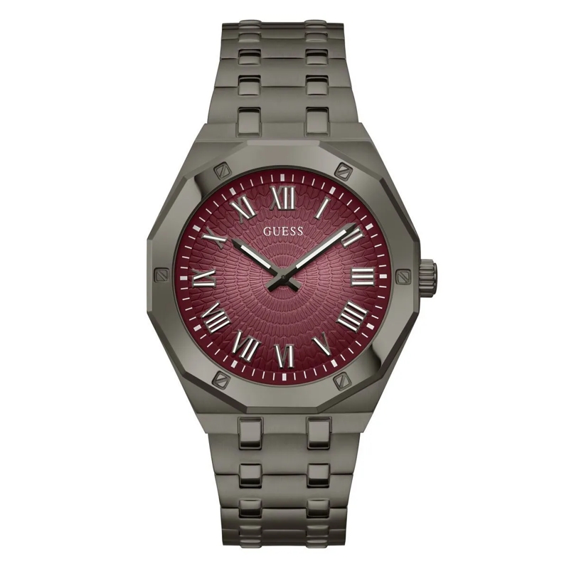 Guess Quarzuhr Quarz-Analoguhr Gd Asset grau