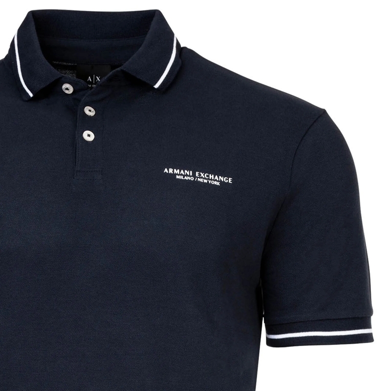Armani Exchange Polohemd Armani Exchange A|X ARMANI EXCHANGE Herren Poloshi marine(Image 3)