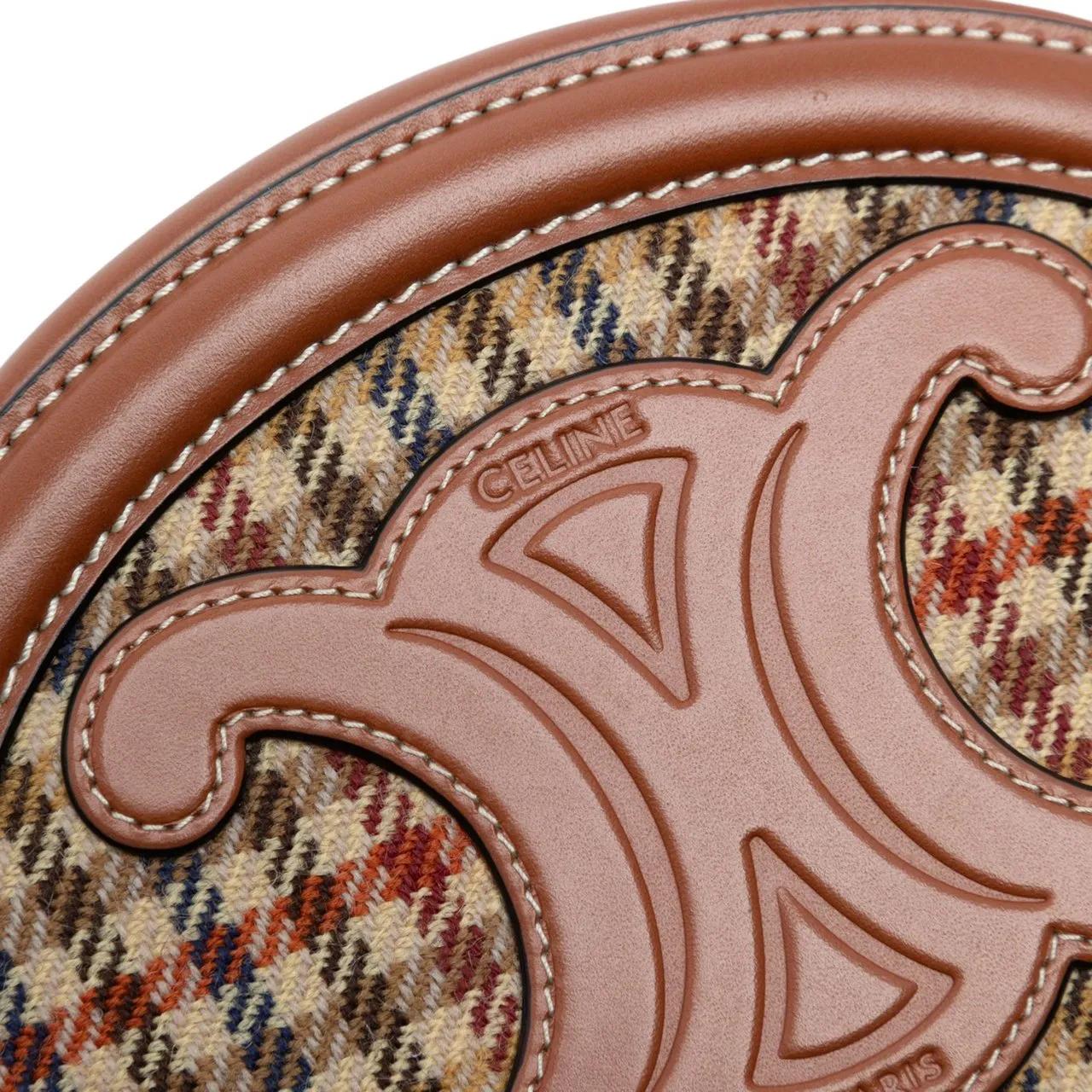 Thumbnail - Celine Hobo Bags - Small Houndstooth Canvas and Calfskin Cuir Triomph - Gr. unisize - in Braun - für Damen