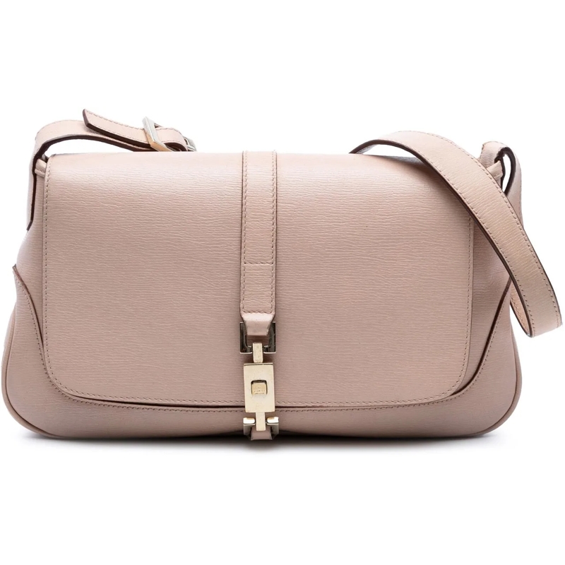 Gucci Sac à bandoulière Calfskin Jackie O Flap rose