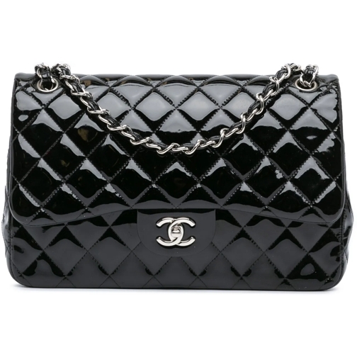 Chanel Sac à bandoulière 2014-2015 Jumbo Classic Patent Double Flap schwarz (Image 2)