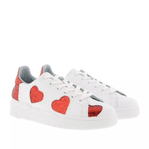 Chiara Ferragni Sneaker Big Red Hearts White Low-Top Sneaker
