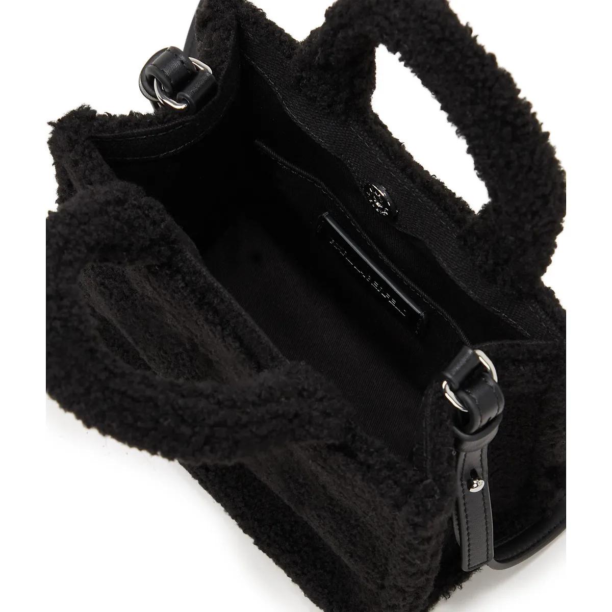 Thumbnail - Karl Lagerfeld Shopper - Rue St-Guillaume Mini-Tote-Bag aus Lammfell - Gr. unisize - in Schwarz - für Damen