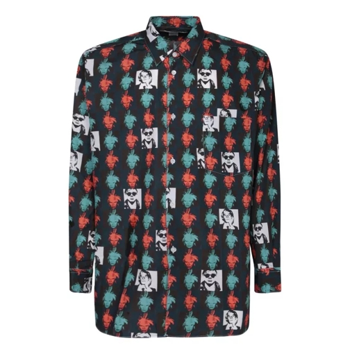 Comme des Garcons Cotton Shirt With All-Over Print Multicolor 