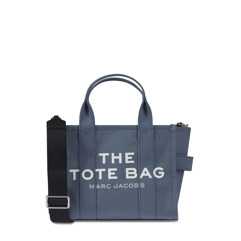 Marc Jacobs Fourre-tout Compact Tote Bag With Structured Design And Bold B Blue