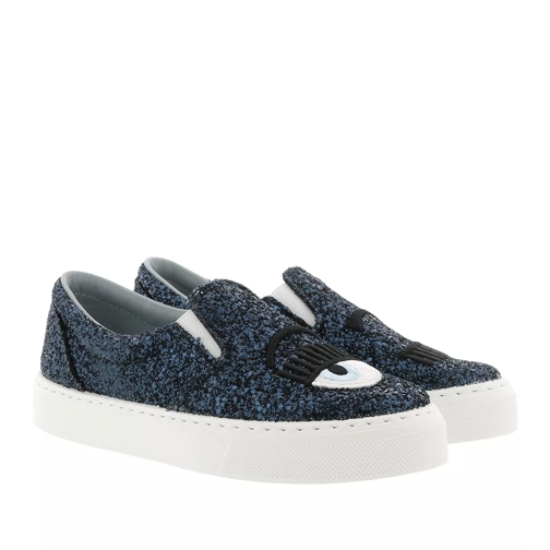 Chiara Ferragni Slip On Glitter Blue Slip-On Sneaker