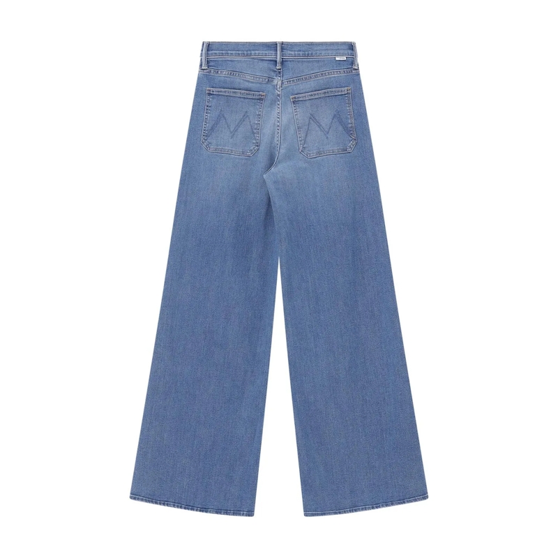 Mother Jeans Wide-Leg Denim Jeans With High Waist Grey(Image 4)