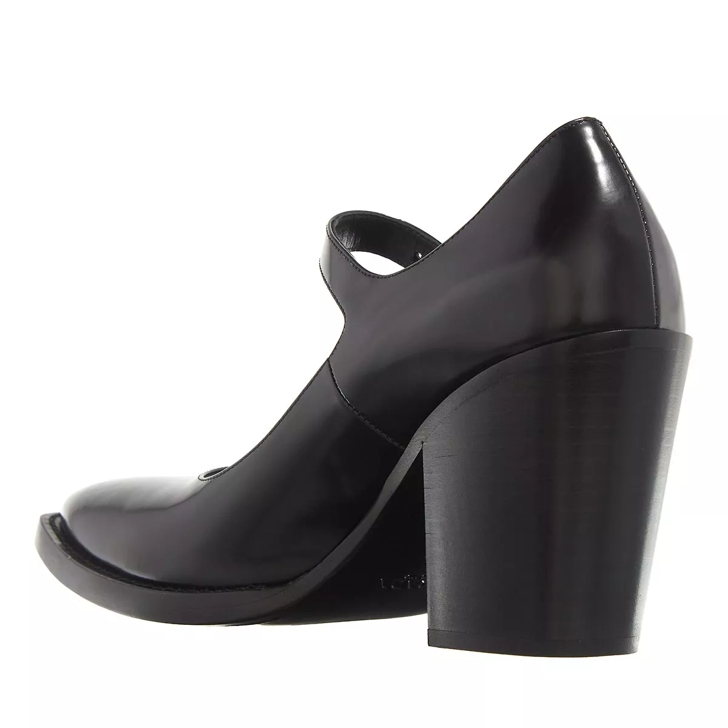 Black pumps 2024 chunky heel